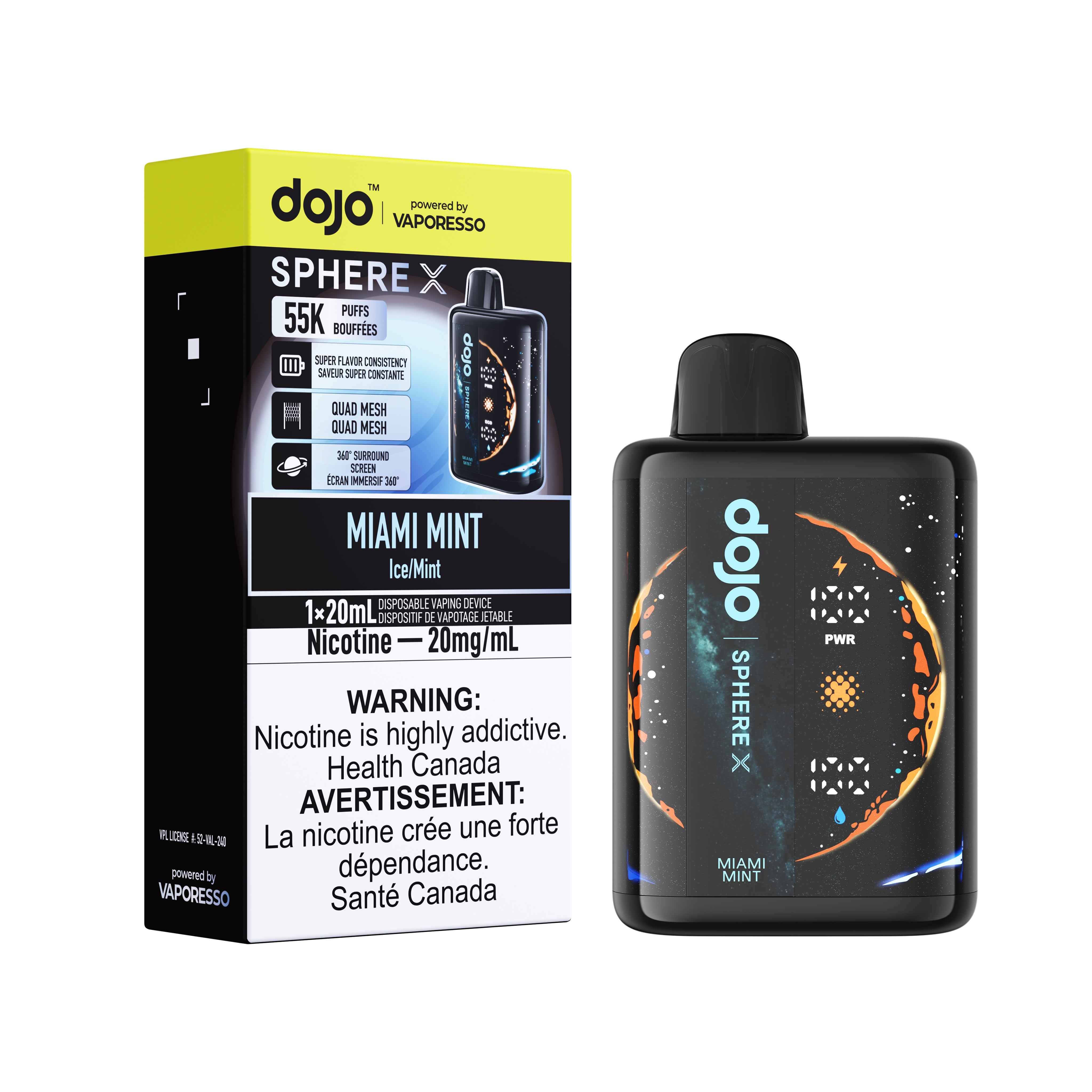 Miami Mint DOJO SPHERE X 55K DISPOSABLE(5PCS/CTN)